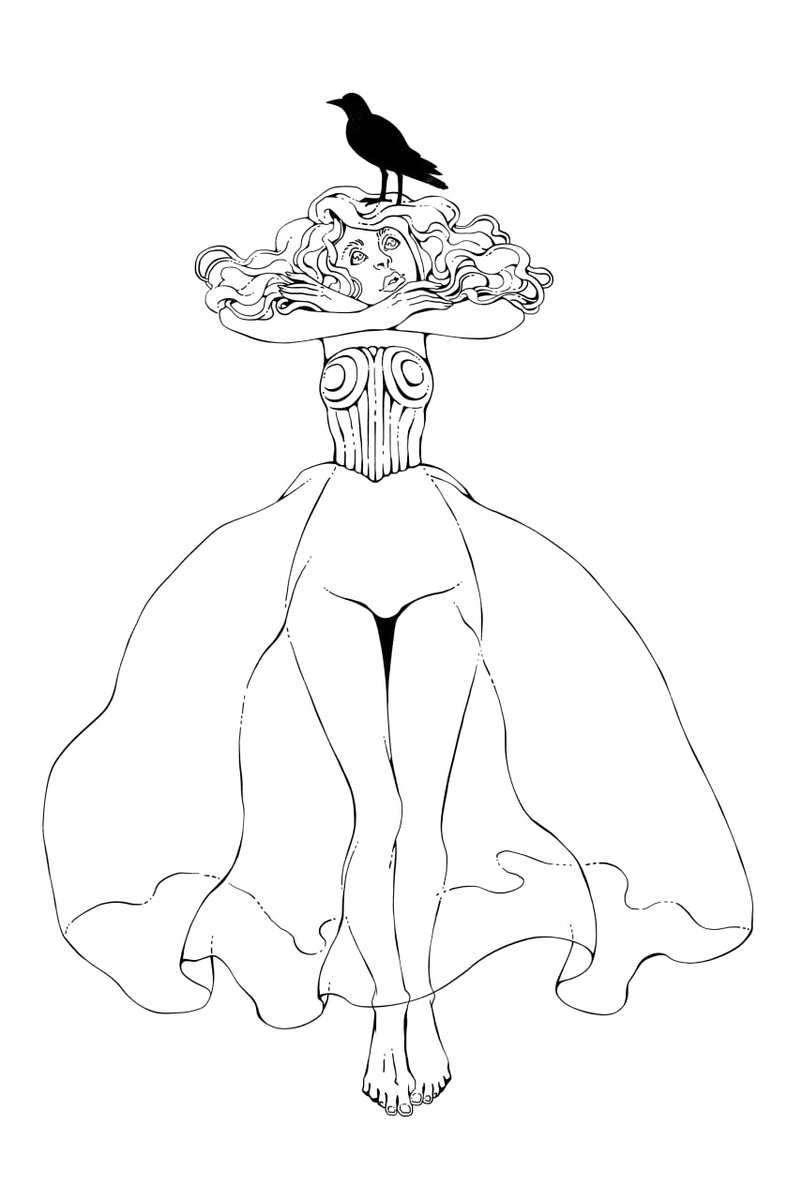 ✨️ First sketch for my new artwork ✨️