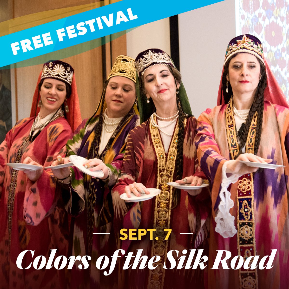 Join us for a free festival with crafts, dance and displays from the embassies of China, Pakistan, Uzbekistan, and the American Turkish Association. Saturday, September 7, 10 a.m.- 4 p.m. museum.gwu.edu/celebration-te…