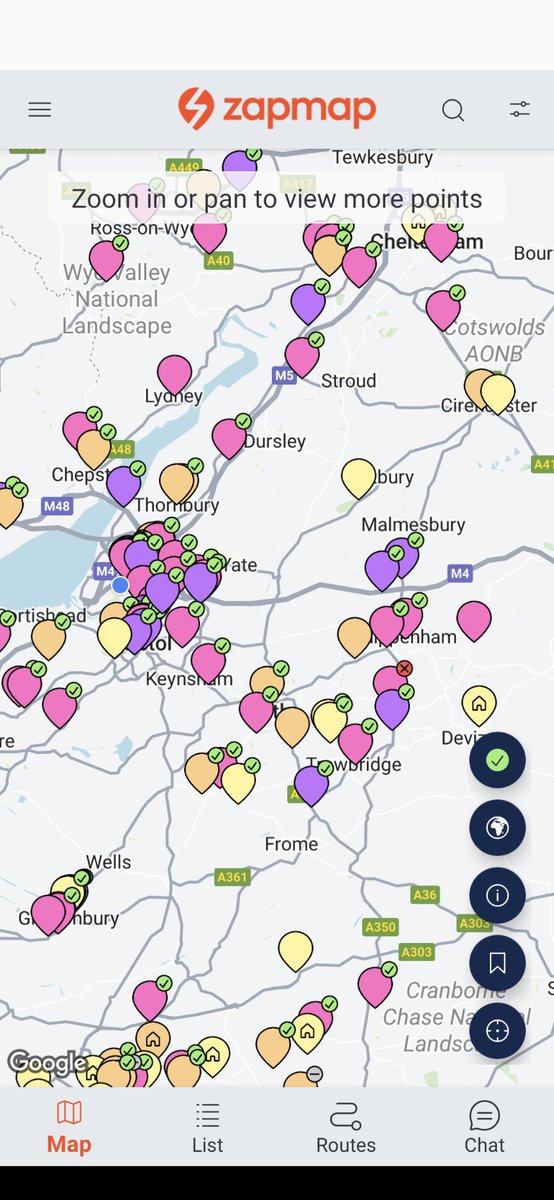 Ohhh shiny new Ultra-rapid purple location markers 💚⚡#stopburningstuff