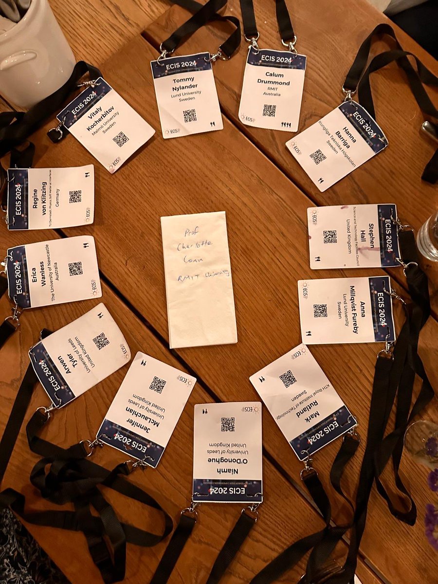Seance at #ecis2024. Australia has a strong presence, after a great second day of talks
