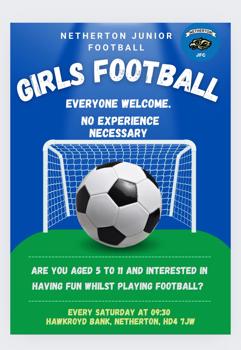 NethertonJunior's tweet photo. #grassrootsfootball 
#girlsfootball
#netherton
#football 
@HuddsHub 
@Huddersfieldjfl https://t.co/8GmxfuhYTw