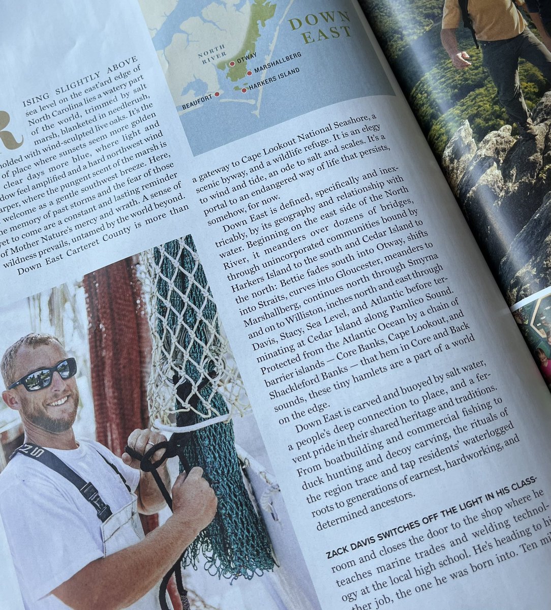 CTEforNC's tweet image. Catching up on the September issue of Our State magazine and saw an article featuring one of our CTE teachers, Zack Davis (Carteret County). Zack teaches BOAT (Building on a Tradition) — a marine trades pathway and also Welding Technology pathway. We are #CTEproud! #CTEforNC