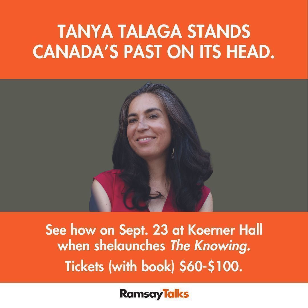 Come hear Tanya Talaga on Sept. 23 at Koerner Hall. Tickets (with book) $60-100 buff.ly/3yxJYrB 

#indigenous #theknowing #tanyatalaga #koernerhall