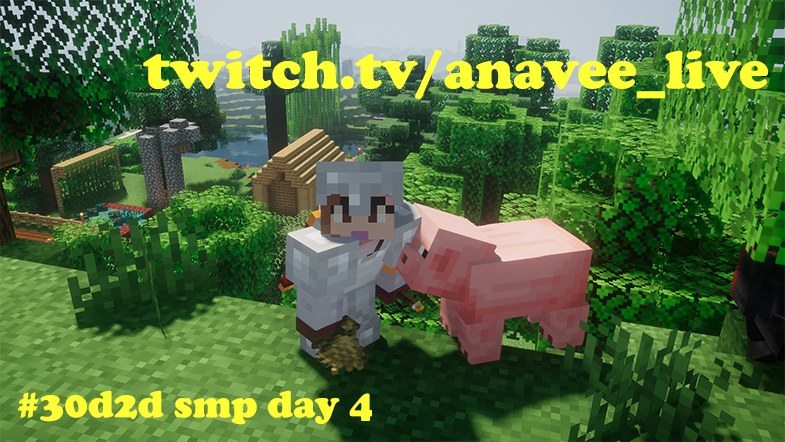 anaveetwt's tweet photo. Back on the grind on #30d2d SMP --
Priorities today are getting real armor and real tools (and staying alive) - plus we'll see the world a little
I will be live on Twitch at 4 pm Eastern / 1 pm Pacific / 8 pm GMT / 6 am AEST
Come say Hi in chat - Lurkers welcome! https://t.co/7zc0fxE4S7