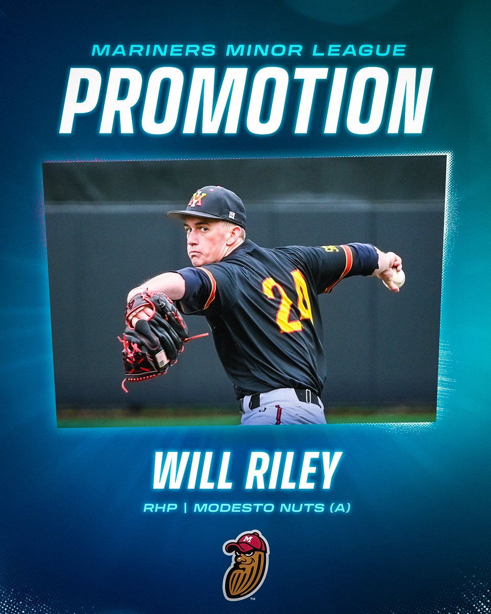 On the move!

RHP <a href="/WillRiley_/">Will Riley</a> has been promoted from the Arizona Complex League to the <a href="/ModestoNuts/">Modesto Nuts</a>. #TridentsUp