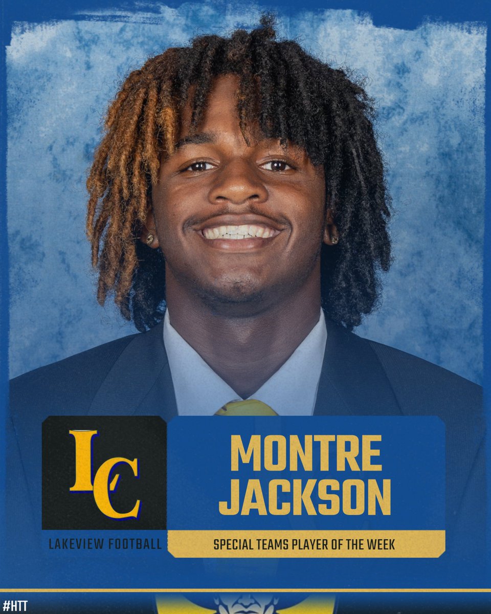 CO-SPECIAL TEAMS PLAYER OF THE WEEK IS @montre_08 ! 
83 yard kickoff return for TD! 
#RecruitLC 🔵🟡 #HTT