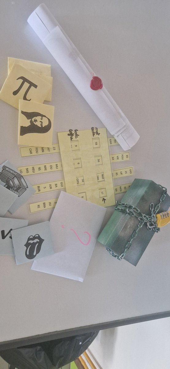 Quand tu prépares un jeu de piste /énigmes pour que les 6emes découvrent le collège ! 
#jeudecouverte #structurecooperative #cohésiondeclasse #jemamuse