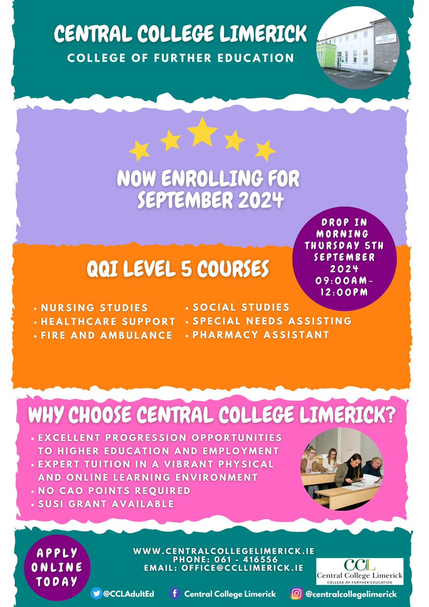 Central College Limerick tweet media