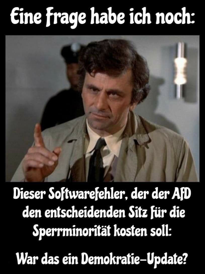 kripp_m's tweet image. Eine Frage habe ich noch?😉
#Softwarefehler