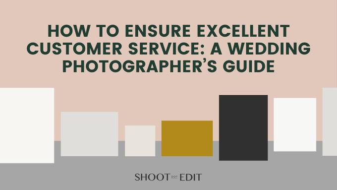 Looking to stand out from other wedding photographers? The answer is clear: Prioritize customer satisfaction! Our blog can guide you on how to provide exceptional customer service and exceed expectations. Don't miss out!

👉 shootdotedit.com/blogs/news/exc…

#CustomerService #ShootDotEdit