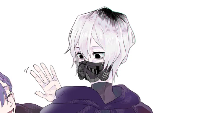 ちょっと前に描いた創作絵
