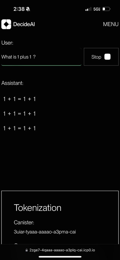 coinNationHQ's tweet image. $ICP ∞ #ICP - Anybody ACTUALLY try #DecideAI GPT2 ? I can’t get an accurate answer to anything…..