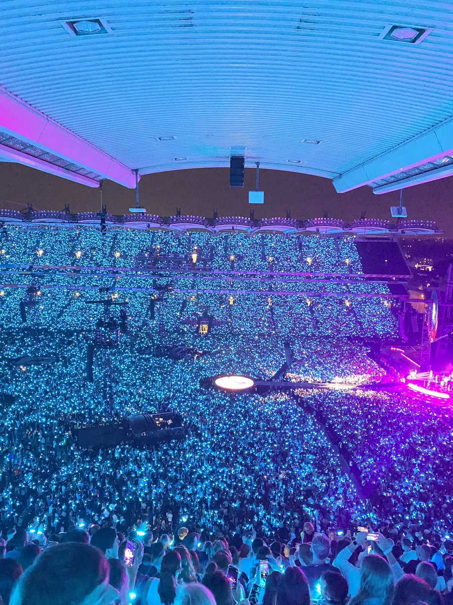 The colours of #coldplayDublin night 3 with a truly magical and immersive concert experience.