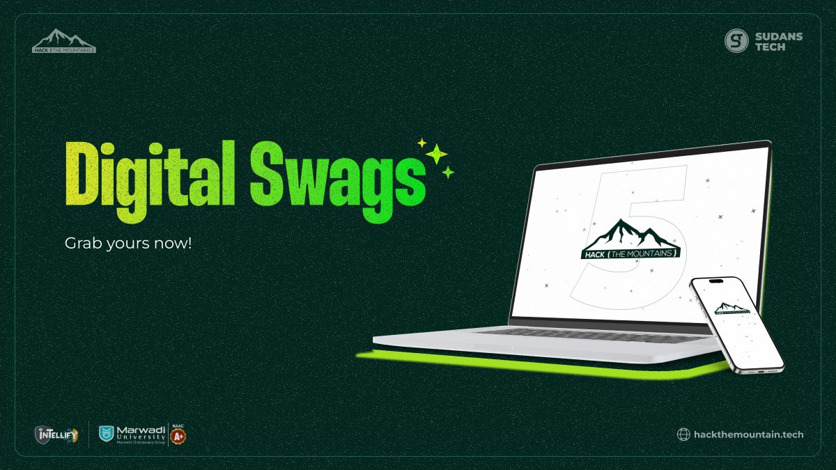 HackMountains's tweet photo. 🎉 Exciting news! We’re dropping exclusive digital swag for all our amazing participants! Stickers, wallpapers & more—get ready to level up your hackathon experience. 💻✨
Stay tuned for the big drop! 🌟 https://t.co/IGTc9FxEtW
#HackTheMountains #HTM5 #DigitalSwag #TechGifts https://t.co/Qn6nbpxOSP