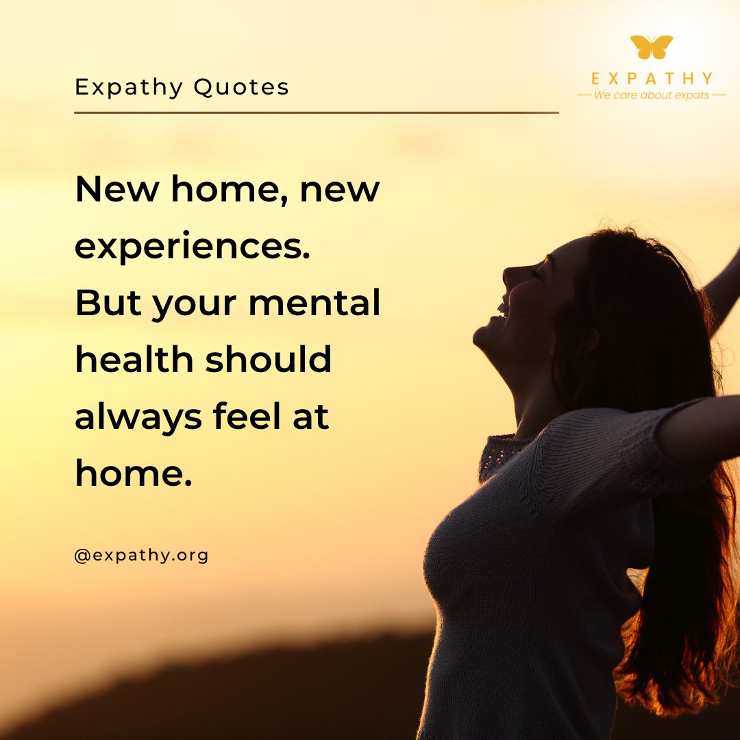 ExpathyOrg's tweet photo. Settling into a new place is tough, but your mental health doesnβt have to suffer.β¨
Our global therapists are here to listenΒ andΒ help.π
#expat #expatlife #expatjourney #expathy #mentalhealth https://t.co/163tqQtXgG