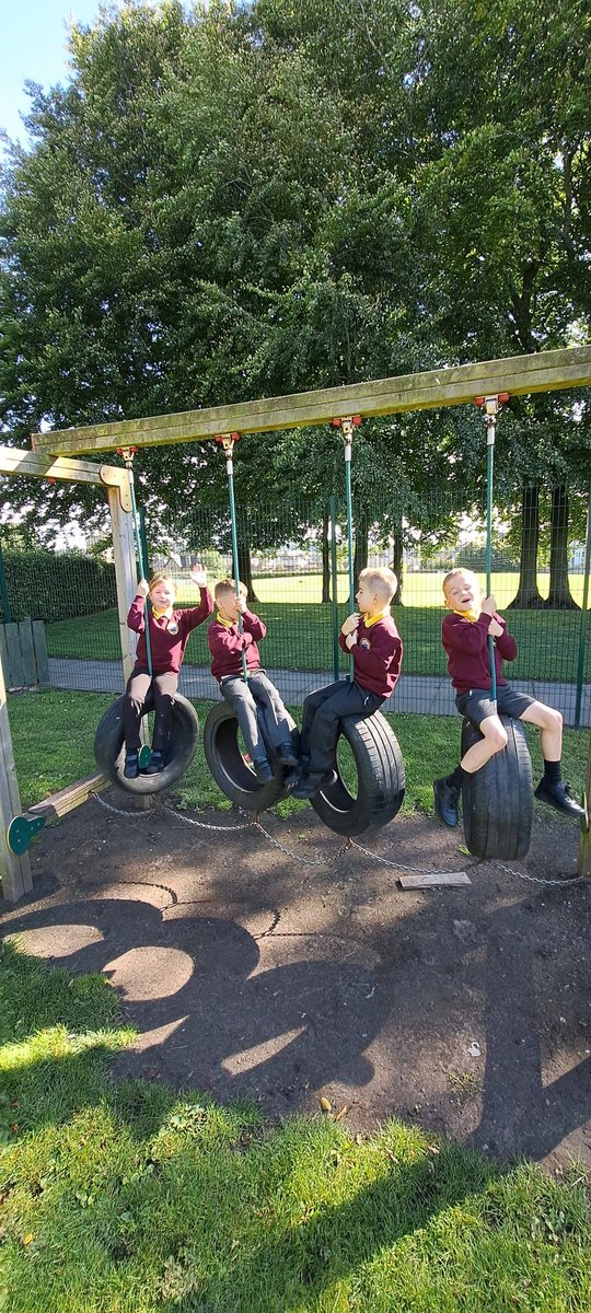 So smart in our new uniforms. Our first day as Harry Hotspur CE Primary School.