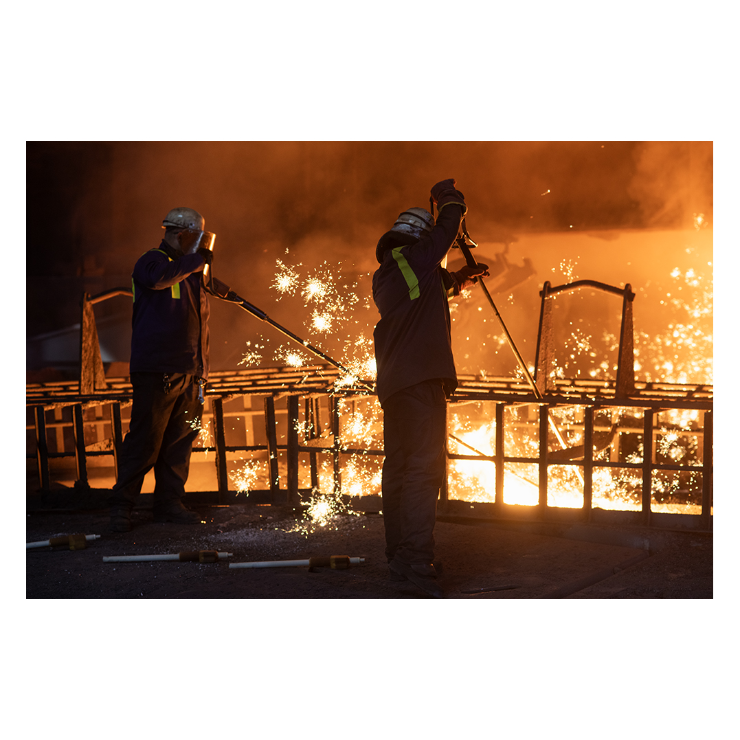 A huge honour today to be one of the last photographers to see inside the blast furnaces of Port Talbot. I left with a dizzying sense of scale, heat, and the huge professionalism of the workforce. What a day.
