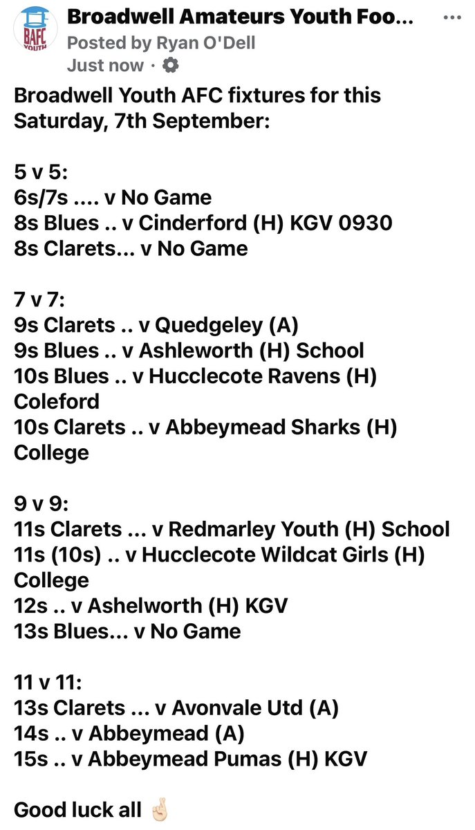 Broadwell Youth AFC (@broadwellyouth) on Twitter photo 