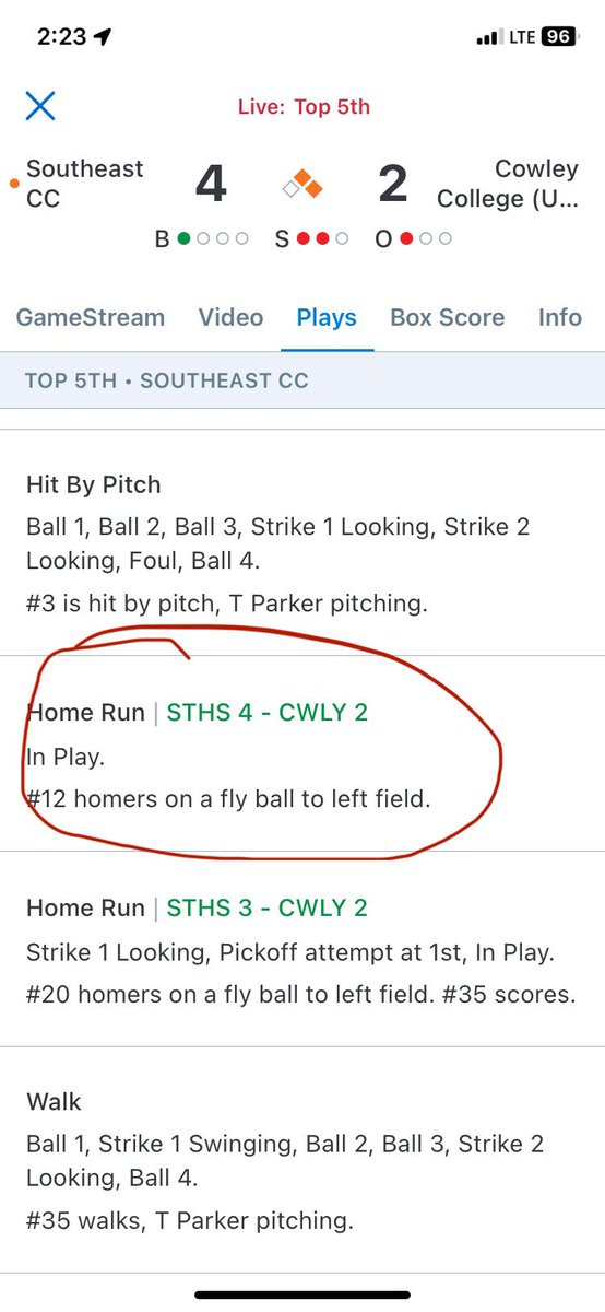 NorthShore Gladiators (@nsgladiators) on Twitter photo How about some “Brown and Gold” lightning ⚡️ in the Midwest. Gladiator <a href="/Gabe_d9/">Gabe Dalton</a> goes yard 💣 against his former team.
Keep swinging it DALTON! How about some “Brown and Gold” lightning ⚡️ in the Midwest. Gladiator <a href="/Gabe_d9/">Gabe Dalton</a> goes yard 💣 against his former team.
Keep swinging it DALTON!