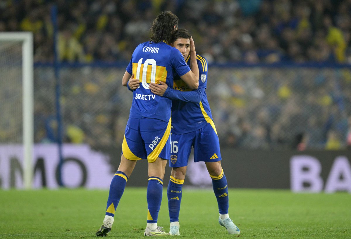 Miguel Merentiel y la responsabilidad de reemplazar a Luis Suárez: “es chocante” Merentiel y Cavani en Boca.