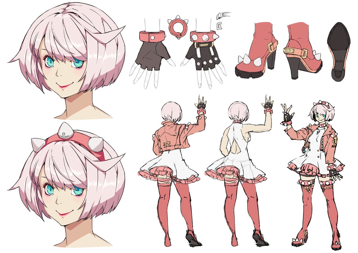 dailyfggirls's tweet photo. the fighting game girl of the day is              
  elphelt valentine ♡ guilty gear https://t.co/uekvWWaVnx