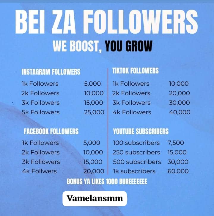 VamelanR's tweet photo. KARIBU WAKUU TUKUZE ACCOUNT YAKO 
.     Service zetuh ni high quality 💯
.   Order non drop 💦
.    Price ZETU ni bei nafuu 🏷️

    Wasiliana nasi kupitia number yetu 0693585988
 Au tucheki what's app kwa kupitia number hiyo 
. welcome 🤗 https://t.co/S2RlMTtV5A