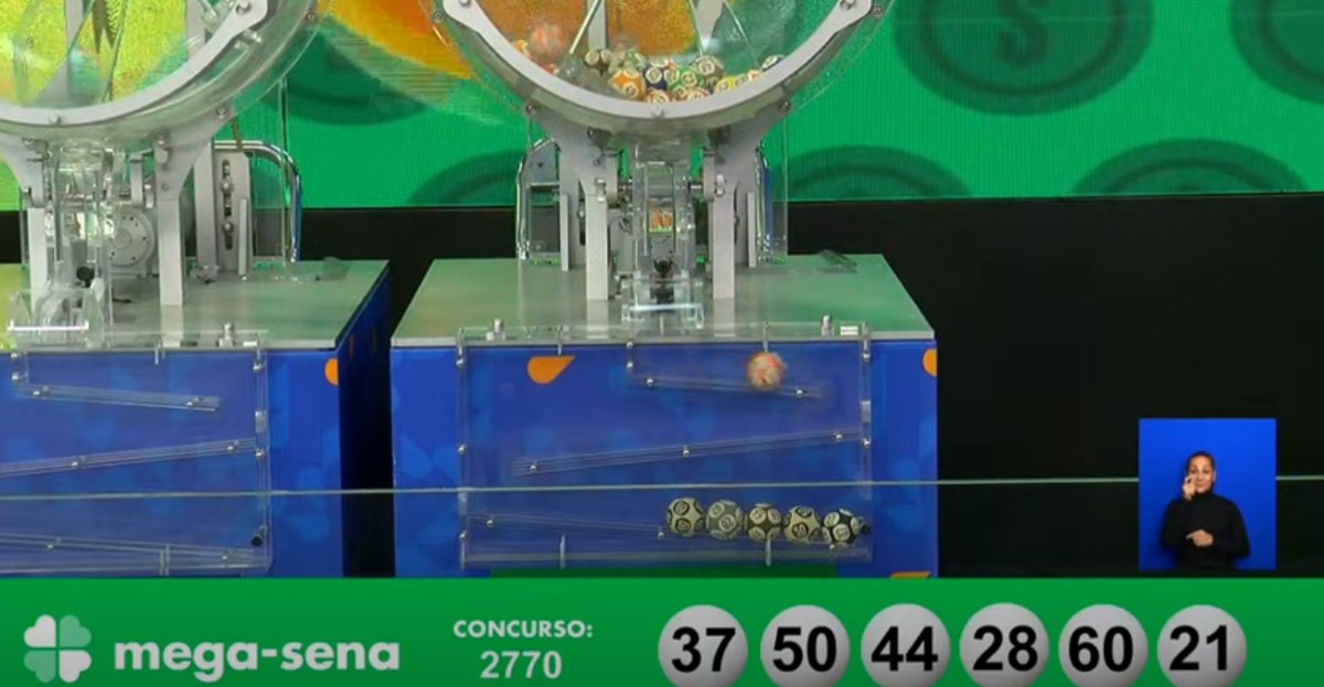 Mega-Sena, concurso 2.770: resultado: Veja os números sorteados: 37 - 50 - 44 - 28 - 60 - 21. Prêmio é de R$ 28.159.162,87. Mega-Sena Marcelo Brandt/G1 O sorteio do concurso 2.770 da Mega-Sena foi realizado na noite desta terça-feira (3), em São Paulo. O… dlvr.it/TCnHn2