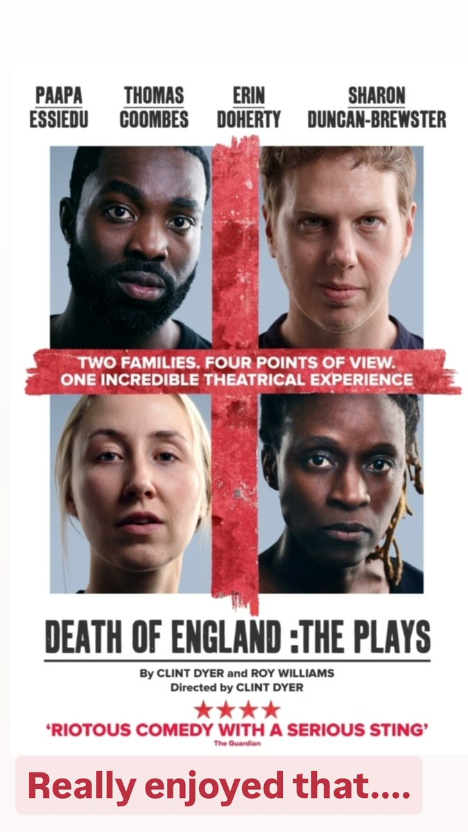 Highly recommended 

#DeathOfEngland