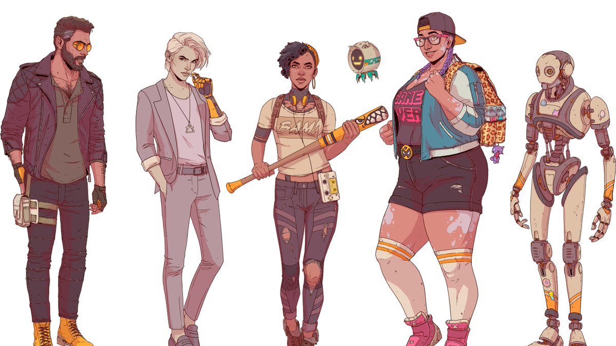 I think it's really sad how there exist so many people who've been so vitriolic and toxic to this game company just because they made a game that featured characters that were different. #dustborn Red Thread Games doesn't deserve this kinda harassment. The characters look so cool