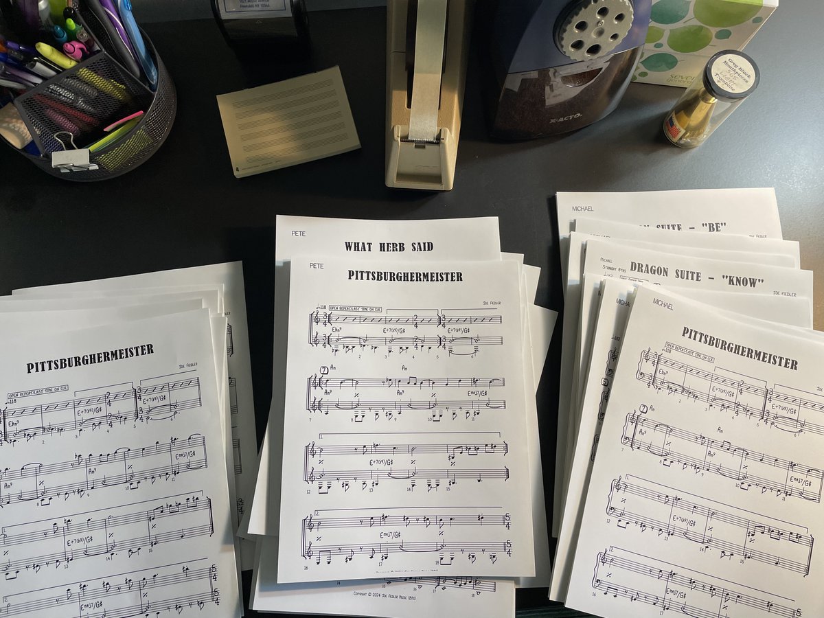 I'm very psyched as all of my new trio music is finally finished.  Our first rehearsal is this week.  We hit the studio on election day, hoping to make some joyous victory music!  

Stay tuned for new news for our 2025 release!

#petemccann #michaelsarin #joefiedler