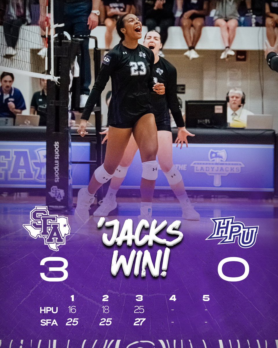 RAISE THE AXE! 🪓

The 'Jacks sweep High Point and send the Purple Panthers packing 😤

#AxeEm x #TRIBE x #RaiseTheAxe
