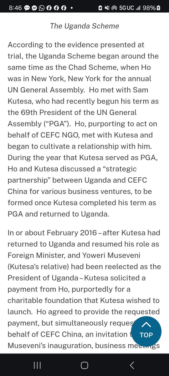 allimadi's tweet photo. If it's that "easy" @KagutaMuseveni
why not return the $1 million bribe you took from #PatrickHo #Chiping? @WorldBank @IMFNews @XHNews @AfDB_Group @SpokespersonCHN
@EUinUG @FBI @USDOJ_Intl @TotalEnergiesPR @PPouyanne
@EACOP_ @stopEACOP
@anticorruption
https://t.co/ajLbZnnEHJ https://t.co/7ZCCZVM3Rx