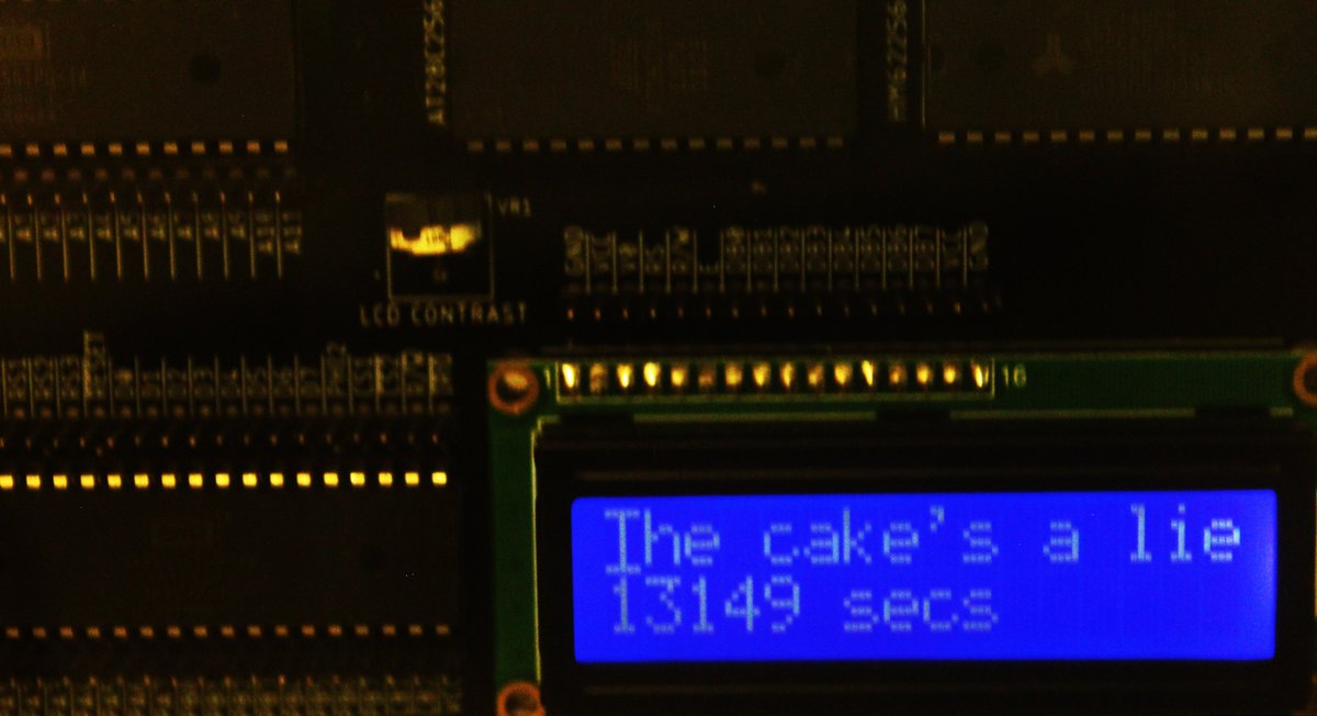 "Cake? Is there cake here? Good god, tell me there’s cake! Tell me there is such a thing as cake in this place." 

;)