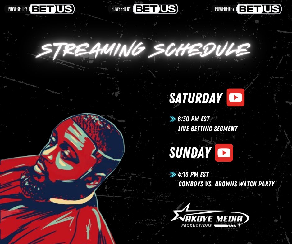 Make sure ya’ll tap in this week for my live sessions on YouTube! 🔥🔥 We getting ready for game day!