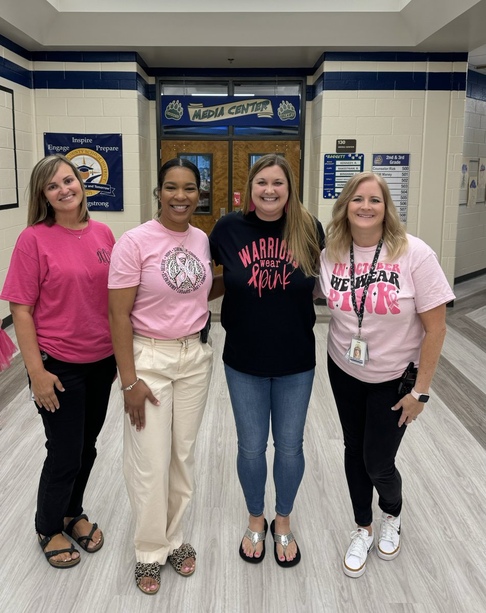 🎀 Standing Strong with Mrs. Herrmann 🎀

Today, the Baggett Elementary family comes together to show our unwavering support for our dear friend and colleague, Mrs. Herrmann, as she courageously fights against breast cancer. 💖🎗️