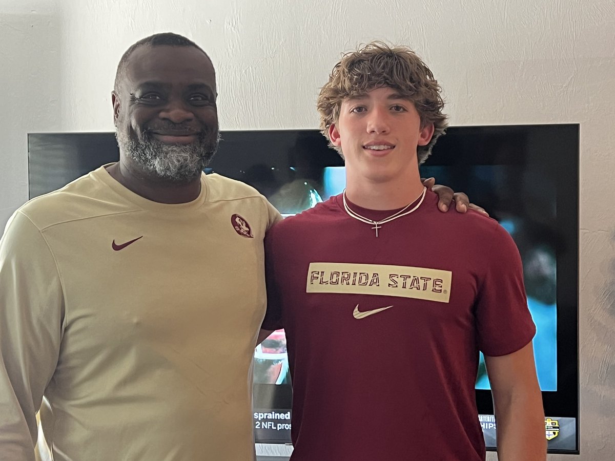 Blaize Battaglia 2027 (@blaizebattaglia) on Twitter photo Enjoyed my visit to FSU, talking with <a href="/CoachAdamFuller/">Adam Fuller</a> <a href="/RLS2294/">Coach Randy Shannon</a> & hanging out with Butkus Award winner & FSU great @MarvinJonesNewz #GOAT Thanks <a href="/FSUFootball/">FSU Football</a> <a href="/Coach_Norvell/">Mike Norvell</a> <a href="/Coach_AntRod/">Antonio Rodriguez</a> <a href="/CoachAAtkins/">Coach Atkins</a> <a href="/ChuckCantor/">Chuck Cantor</a> !! <a href="/CoachBenReaves/">Ben Reaves Jr.</a> <a href="/CoachCiarletta/">Josh Ciarletta</a> <a href="/CoachWillyMath/">Coach Willingham</a> Enjoyed my visit to FSU, talking with <a href="/CoachAdamFuller/">Adam Fuller</a> <a href="/RLS2294/">Coach Randy Shannon</a> & hanging out with Butkus Award winner & FSU great @MarvinJonesNewz #GOAT Thanks <a href="/FSUFootball/">FSU Football</a> <a href="/Coach_Norvell/">Mike Norvell</a> <a href="/Coach_AntRod/">Antonio Rodriguez</a> <a href="/CoachAAtkins/">Coach Atkins</a> <a href="/ChuckCantor/">Chuck Cantor</a> !! <a href="/CoachBenReaves/">Ben Reaves Jr.</a> <a href="/CoachCiarletta/">Josh Ciarletta</a> <a href="/CoachWillyMath/">Coach Willingham</a>
