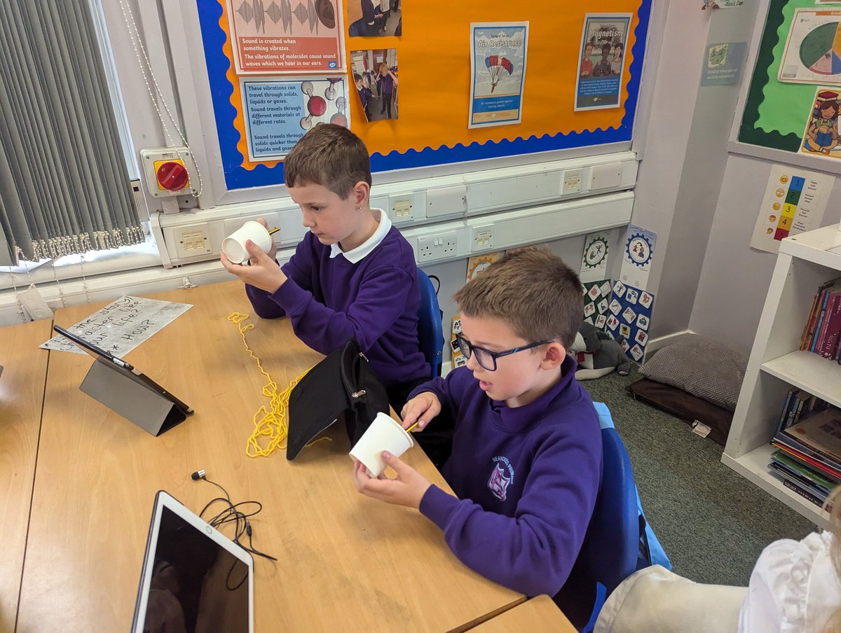 BPSDrParnell's tweet photo. Today we conducted another experiment on sound vibrations and made paper cup telephones! We were very surprised at how the sound waves could travel for over 5 metres ππ½π#BPSIDL https://t.co/zVwVKrxN0N