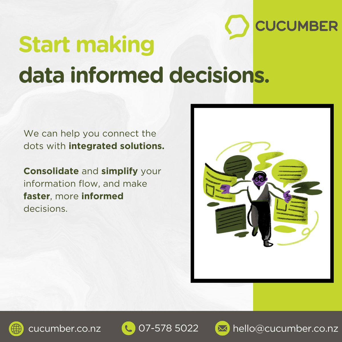 Integrated solutions can connect your tech, bringing all your data together so you make the right calls for your business. 

Let’s chat about how we can help.    

#softwaredevelopment #technology #datadrivendecisions