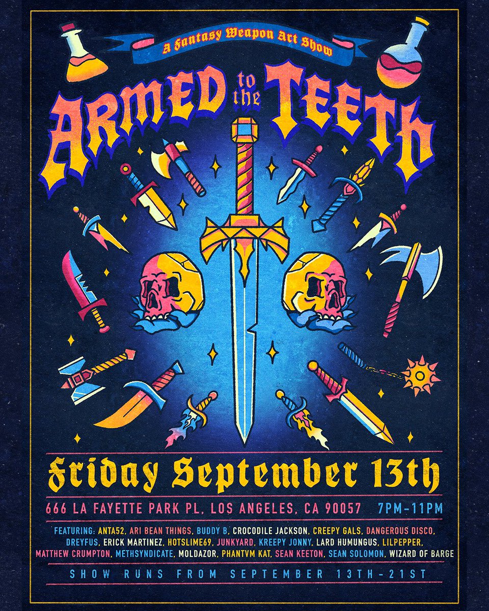 Crumpton_'s tweet image. If you’re in LA - can’t miss this show! ⚔️
September 13th - see you there! 👹