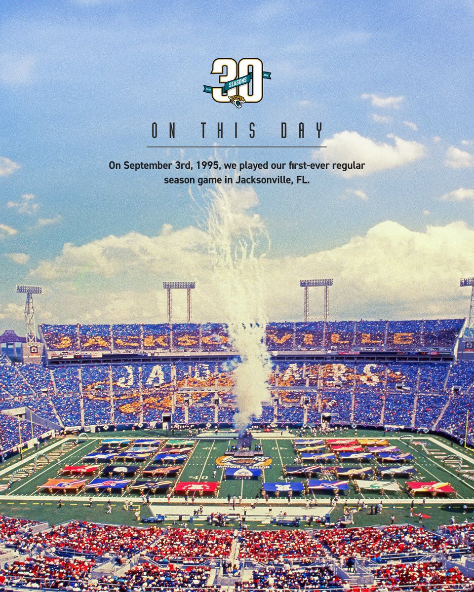 Jaguars's tweet photo. Since '95

#DUUUVAL https://t.co/I32snzw5OB