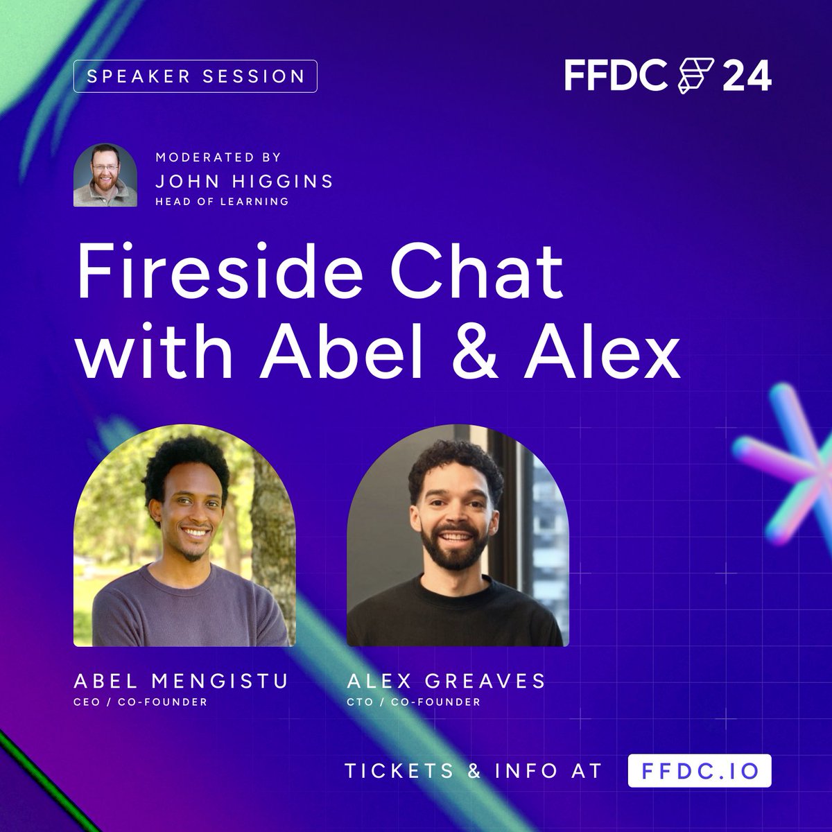 flutterflow's tweet image. 🎤 What questions do you have for FlutterFlow Co-Founders, Abel and Alex? Please share here 👉🏼 bit.ly/3AQZvn0
John Higgins, Head of Learning, will be moderating a Fireside chat with Abel and Alex at the FlutterFlow Developers Conference (FFDC) on Sept 17!
📅 2 weeks…