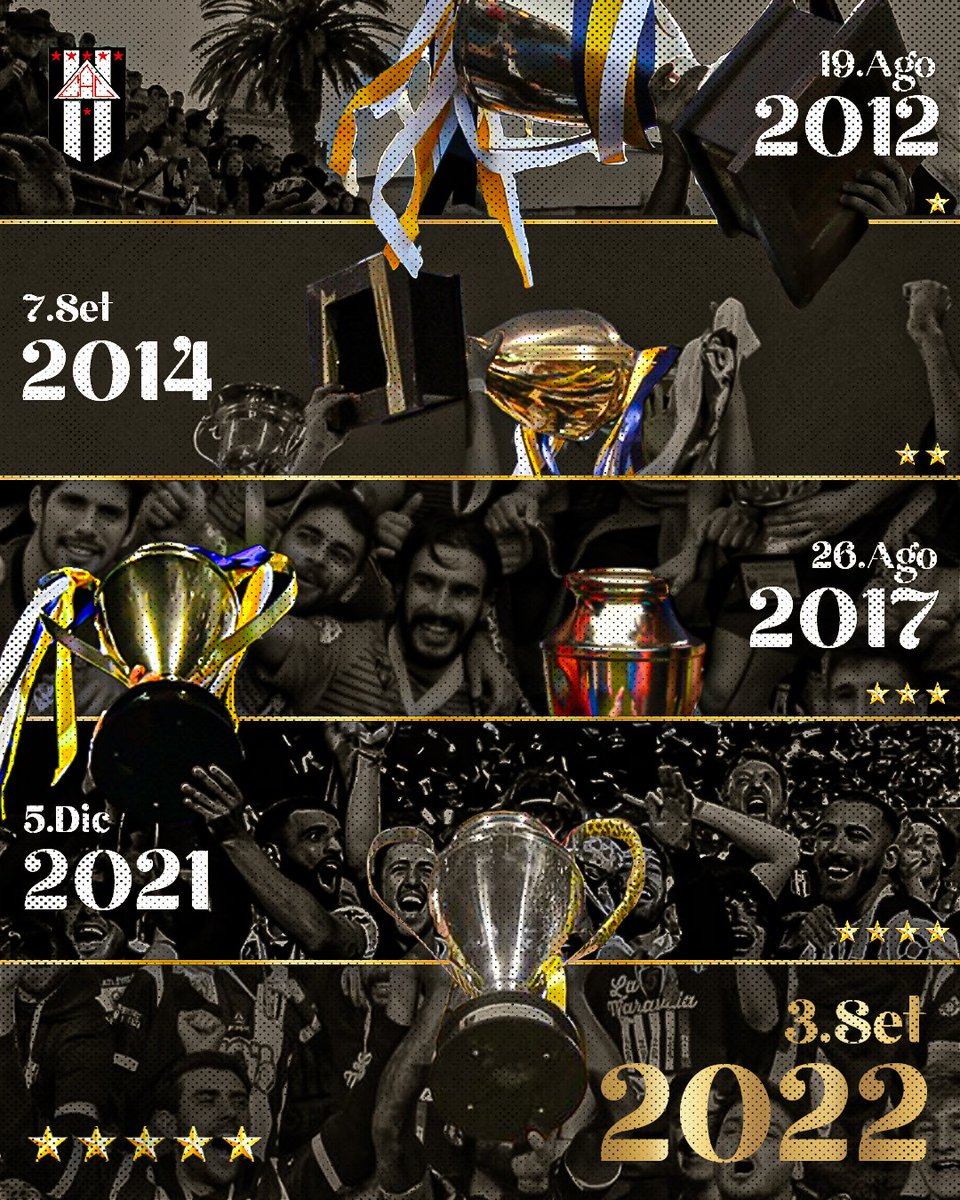 ¡𝐏𝐄𝐍𝐓𝐀𝐂𝐀𝐌𝐏𝐄Ó𝐍 𝐔𝐍𝐎 𝐒𝐎𝐋𝐎!

3 de Setiembre es una fecha que va a quedar en la historia del fútbol del Interior. 

🔙 El 3 de Setiembre de 2022 el CLUB ATLÉTICO CENTRAL se convertía en el primer y único equipo en conquistar la 5ta Copa del Interior.

¡Salú DECANOS!