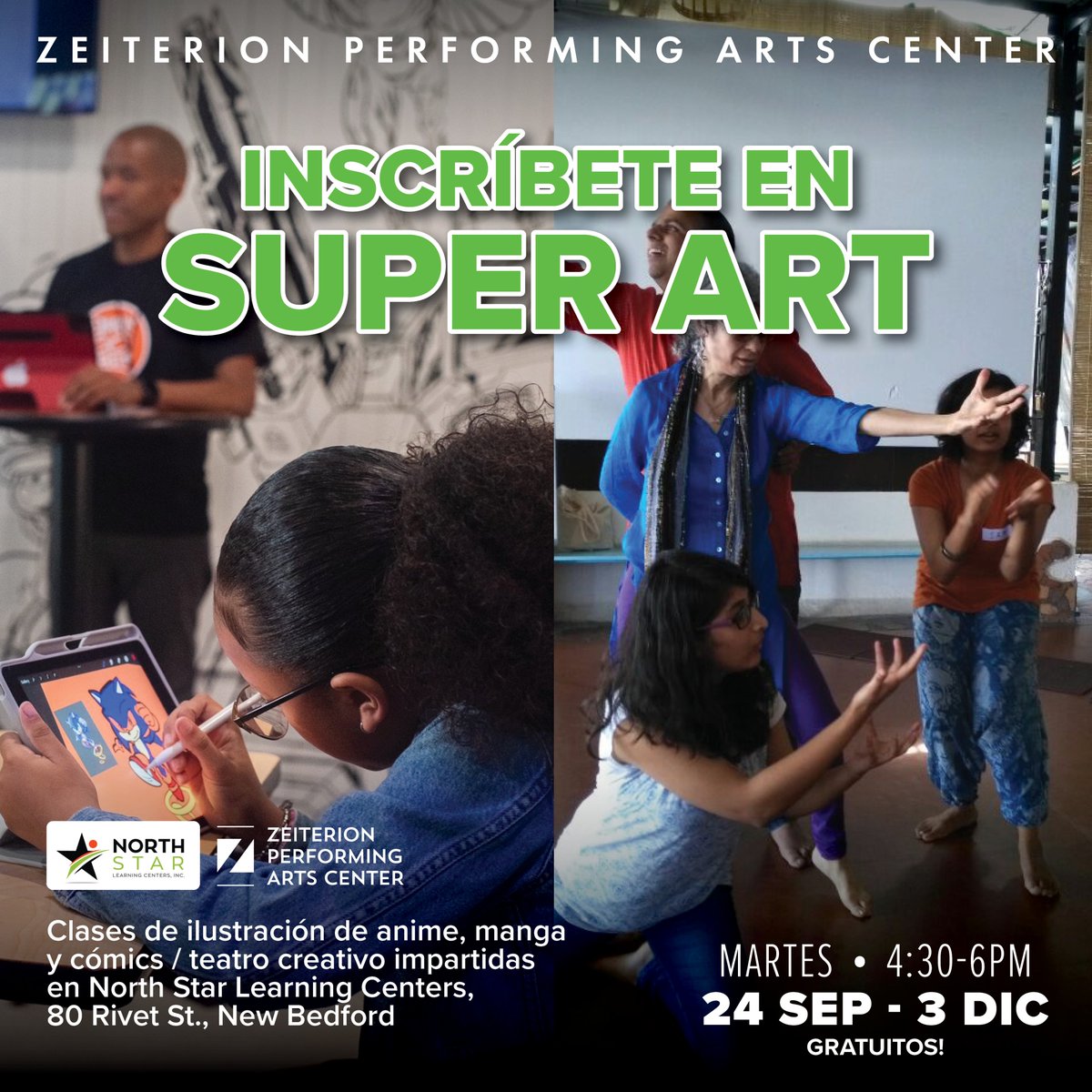 Do you like anime, manga, comic books, or the Marvel and DC cinematic universe? This FREE program for 10-14 year olds might be right for you or your child! Every Tuesday at NorthStar Learning Centers at 4:30PM from Sept 24– Dec 3. For more info, visit: bit.ly/4dxswTm