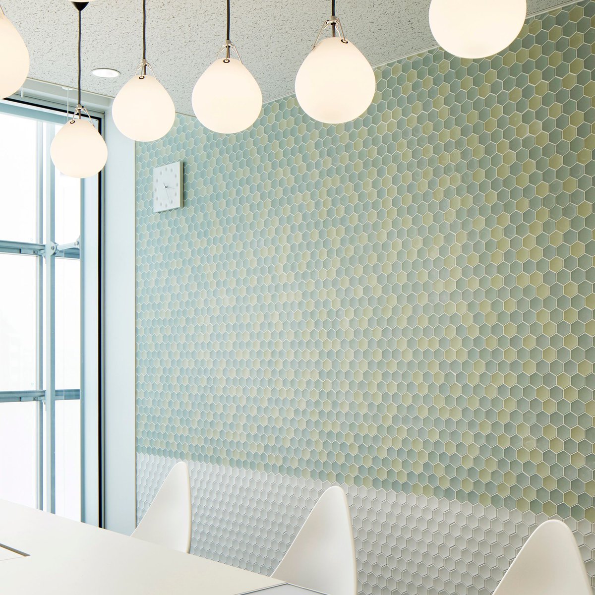 Meet Godai Concave Unglazed Hex Tile in "Water Blend" Not only does our Godai series bring texture and dimensional color, but it's part of a Japanese porcelain ceramics tradition dating back to the Edo Period (17-19th c.). Tradition meets creative minds in our Zen+Clay collection