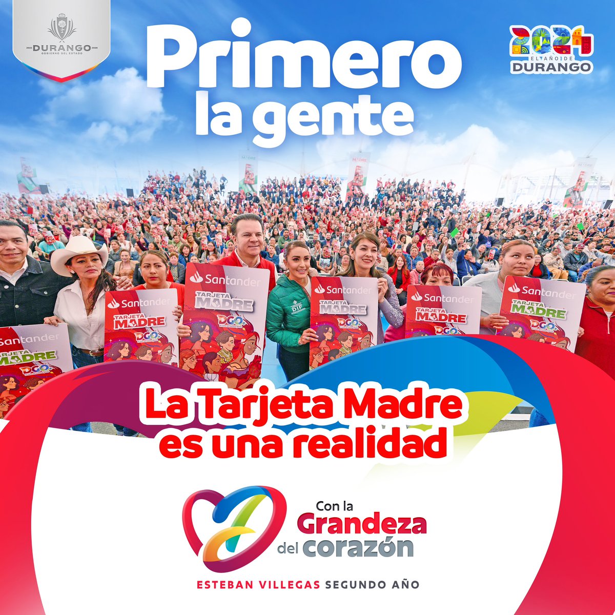 En estos 2️⃣ años cambiamos historias y transformamos vidas. 

🙌 Miles de mujeres se han beneficiado de los apoyos como la #TarjetaMadre.
#ConLaGrandezaDelCorazón