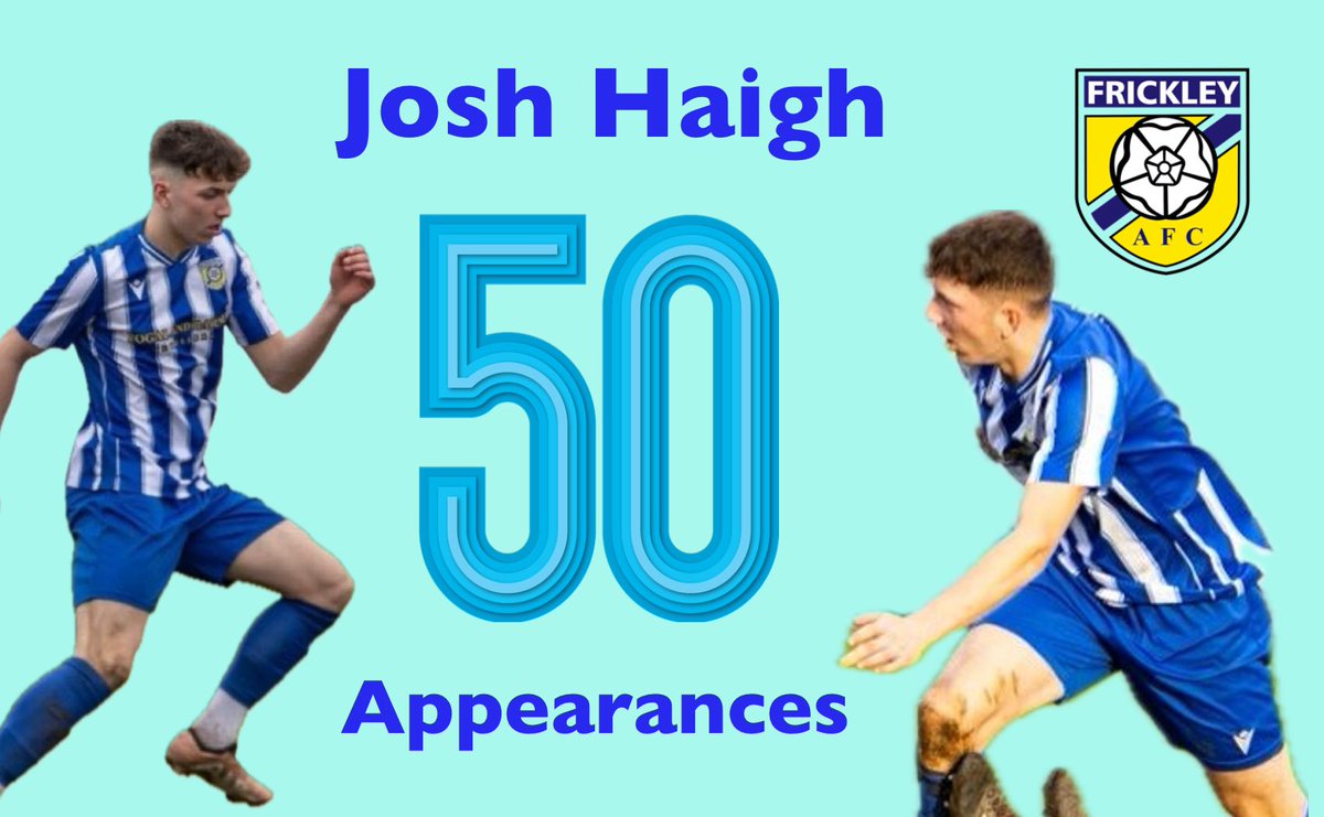 Congratulations to Josh Haigh who made his 50th appearance for Frickley tonight! Well done Haighy! 👏
⚽️💙✊