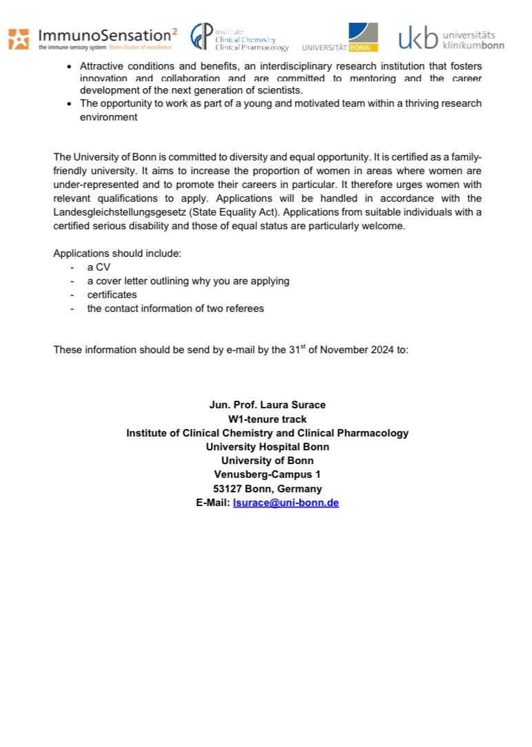 We are looking for a highly motivated PhD Student! 🤩
If you are passionate about science and interested in tumor immunology and metabolism… join us in Bonn! 👩🏻‍🔬👨‍🔬 
please share🙏