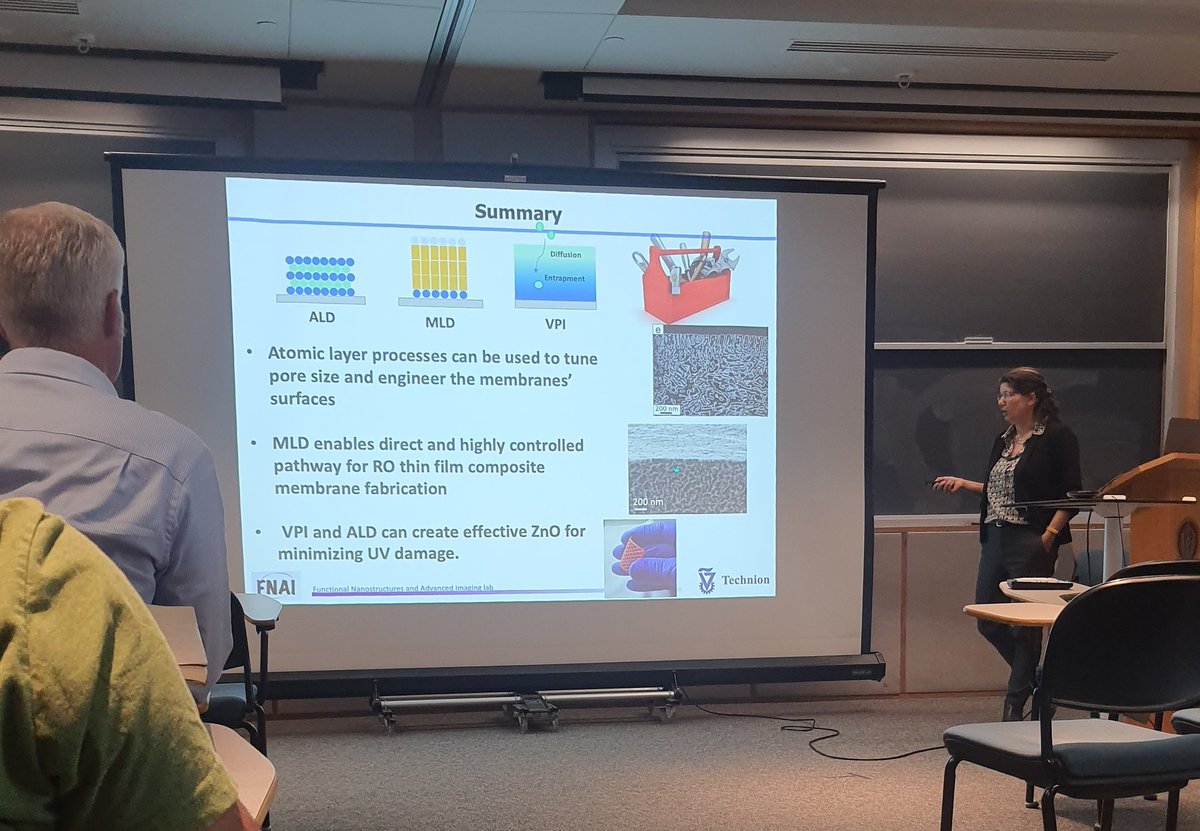 Crosby__Group's tweet image. We had the pleasure of hosting Prof. Tamar Segal-Peretz for an inspiring seminar about atomic layer deposition processes as a powerful tool for creating sustainable materials. Thank you, Tamar, for sharing your insights with us! 🌎🔬 #materials #Innovation