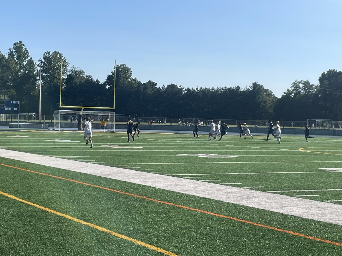 0-0 at the Lion’s Den vs. the Eagles of West Deptford. Heading into the second half! #GOLINDENWOLDLIONS 🦁⚽️