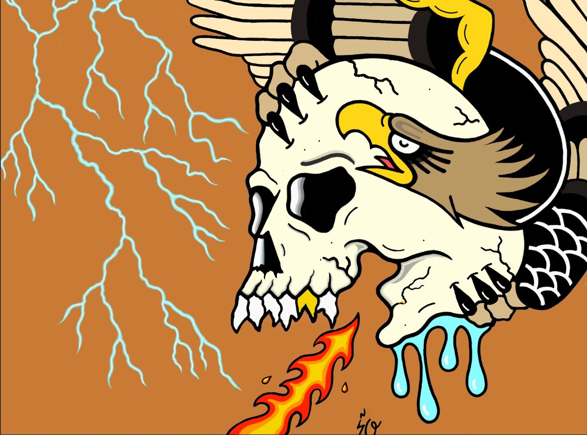 Ontiveros__21's tweet photo. I just want to get paid and stay out of the way so what’s with all of the talking .
🦅 💀 🔥 ⚡️ #pencildrawing #alwaysdrawing #staycreative #coloradoartist #neotraditional #skull #eagle #procreateart https://t.co/5bAUXwRtGD